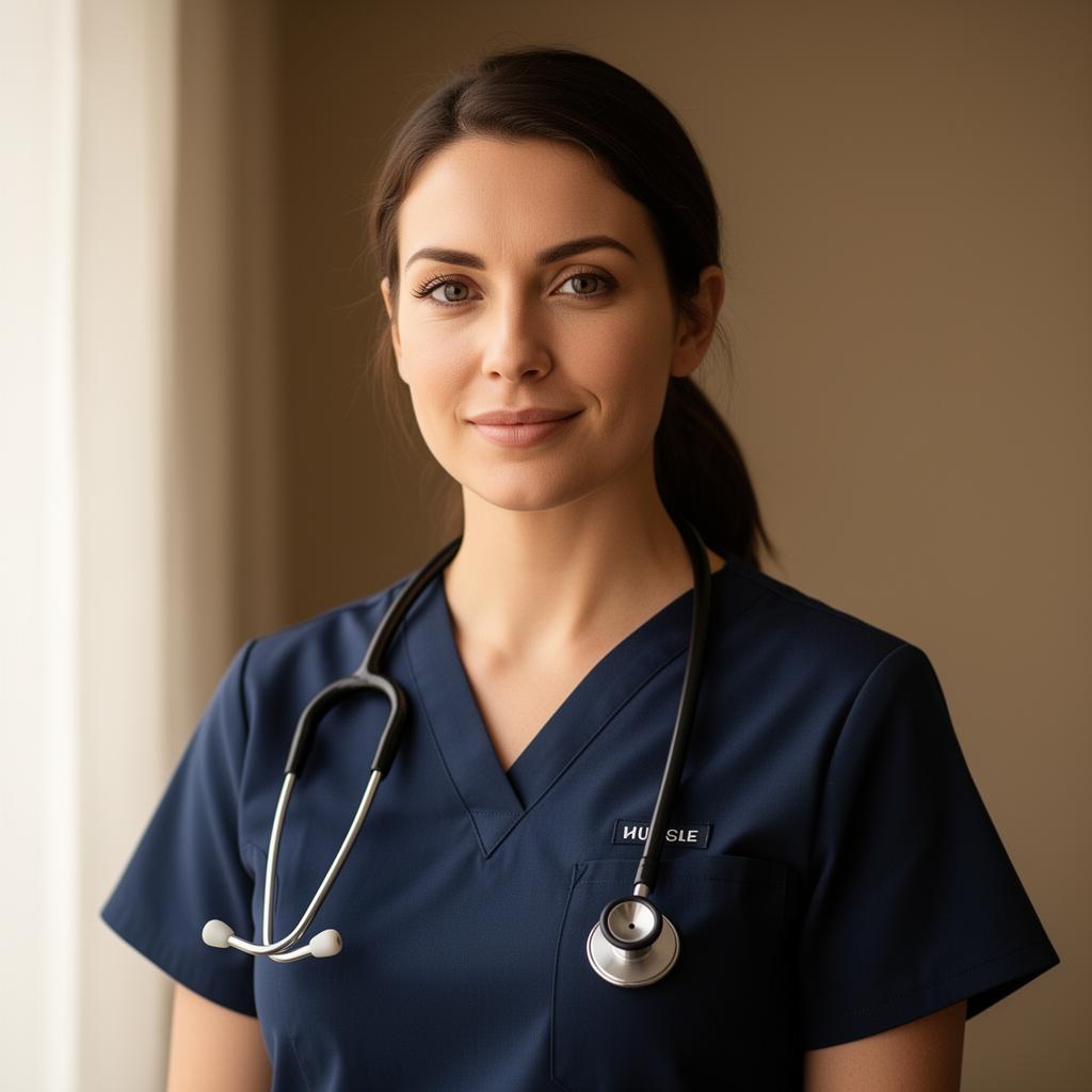 Registered nurse in clinical setting